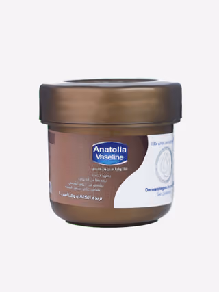 Anatolia Cocoa Butter Vaseline, front of jar