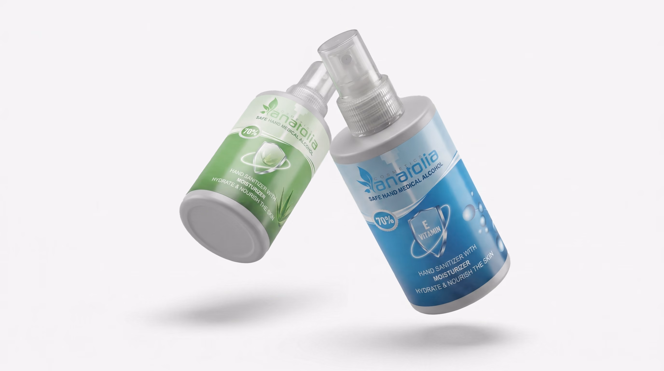 Anatolia 70% Alcohol Sanitizer, 60ml bottle
